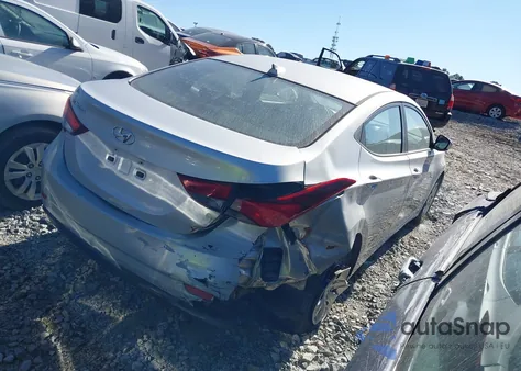 2016 Hyundai Elantra Se from USA, damaged, VIN 5NPDH4AE5GH726283